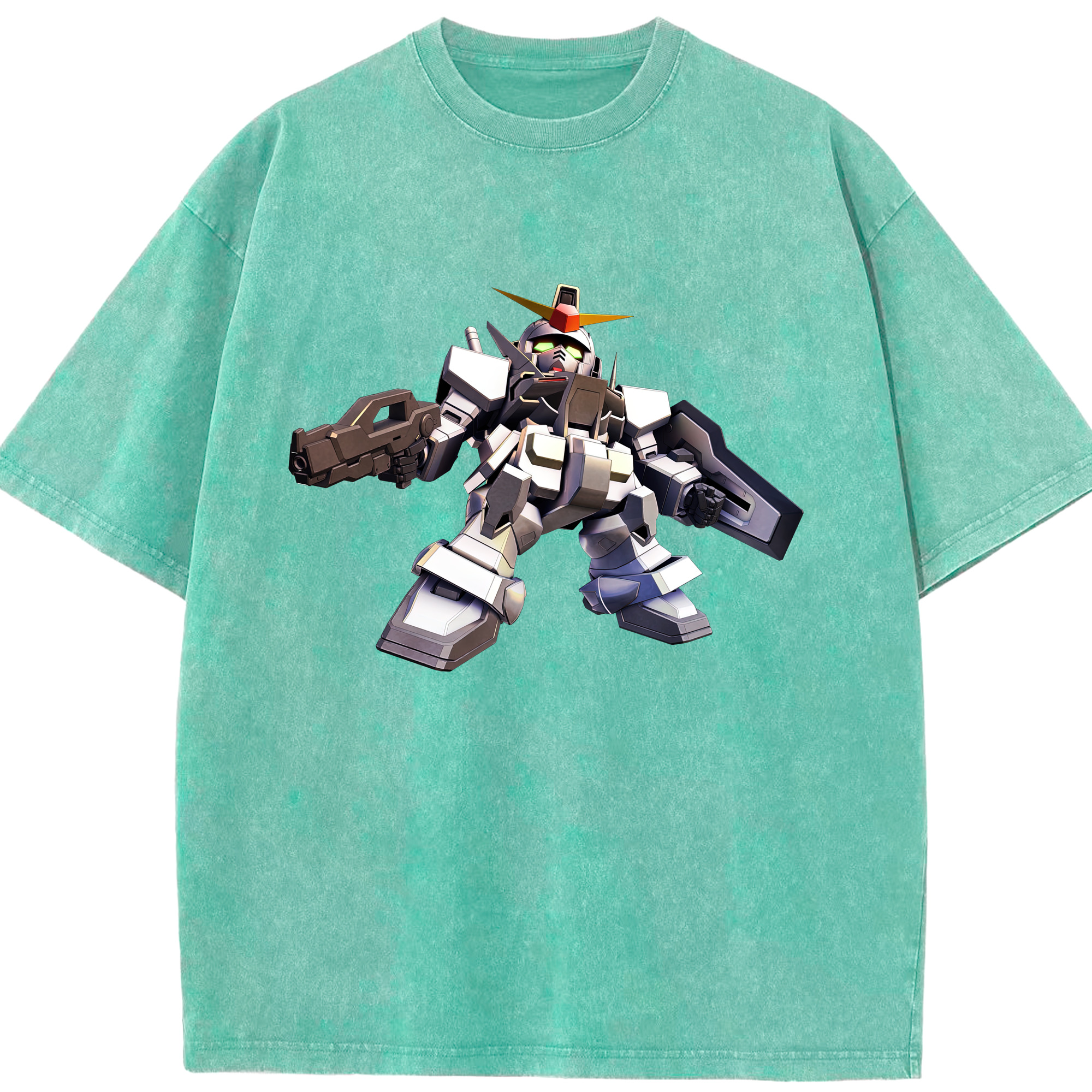 （画像用） 機動戦士ガンダム Mobile Suit Gundam 綿100% ヴィンテージ風 半袖Tシャツ（フロントプリント）
